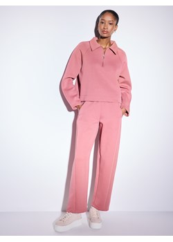 Mohito - Różowa bluza z kołnierzykiem - różowy ze sklepu Mohito w kategorii Bluzy damskie - zdjęcie 188110610