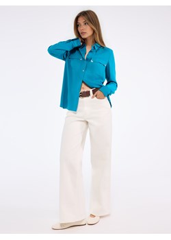 Mohito - Wiskozowa koszula - zielony ze sklepu Mohito w kategorii Koszule damskie - zdjęcie 188110650