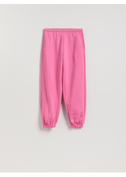 Reserved - Spodnie dresowe z bawełną - różowy ze sklepu Reserved w kategorii Spodnie damskie - zdjęcie 188110750