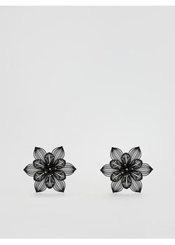 Reserved - Kolczyki w kształcie kwiatów - czarny ze sklepu Reserved w kategorii Kolczyki - zdjęcie 188110760
