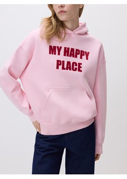 Reserved - Bluza z napisem - pastelowy róż ze sklepu Reserved w kategorii Bluzy damskie - zdjęcie 188110952