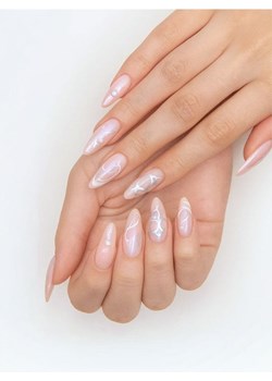 Sinsay - Sztuczne paznokcie z błyszczącym wykończeniem - srebrny ze sklepu Sinsay w kategorii Sztuczne paznokcie - zdjęcie 188111903