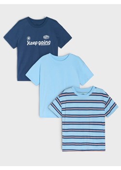 Sinsay - Bawełniana koszulka 3 pack - błękitny ze sklepu Sinsay w kategorii T-shirty chłopięce - zdjęcie 188111950