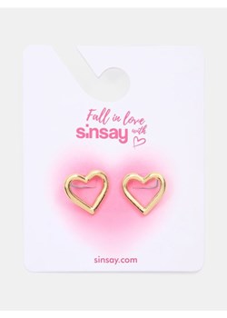 Sinsay - Kolczyki w kształcie serca - złoty ze sklepu Sinsay w kategorii Kolczyki - zdjęcie 188111972