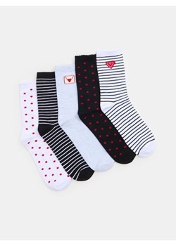 Sinsay - Prążkowane skarpetki 5 pack - wielobarwny ze sklepu Sinsay w kategorii Skarpetki damskie - zdjęcie 188111990