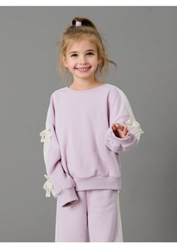 Sinsay - Bluza crewneck z ozdobną koronką - fioletowy ze sklepu Sinsay w kategorii Bluzy dziewczęce - zdjęcie 188112022