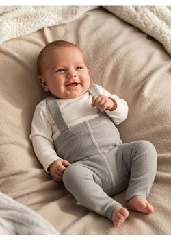 Sinsay - Bawełniany komplet z prążkowanej dzianiny - biały ze sklepu Sinsay w kategorii Komplety niemowlęce - zdjęcie 188112091