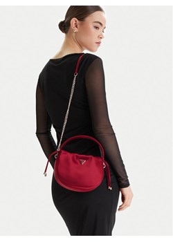 Torebka Guess Elsie Mini HWSE96 50750 Bordowy ze sklepu eobuwie.pl w kategorii Torebki worki - zdjęcie 188112140