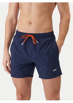 BOSS Szorty kąpielowe Tio 50491601 Granatowy Regular Fit ze sklepu MODIVO w kategorii Kąpielówki - zdjęcie 188112282