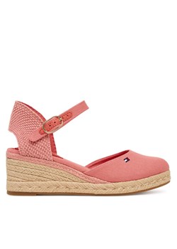 Tommy Hilfiger Espadryle Mid Wedge Espad Closed Toe FW0FW09233 Koralowy ze sklepu MODIVO w kategorii Espadryle damskie - zdjęcie 188112292