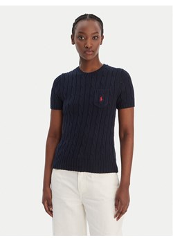 Polo Ralph Lauren Sweter 211971873006 Granatowy Slim Fit ze sklepu MODIVO w kategorii Swetry damskie - zdjęcie 188112321