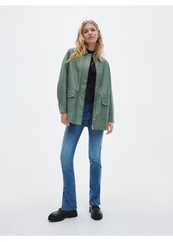 Reserved - Kurtka z imitacji skóry - jasnozielony ze sklepu Reserved w kategorii Kurtki damskie - zdjęcie 188112924