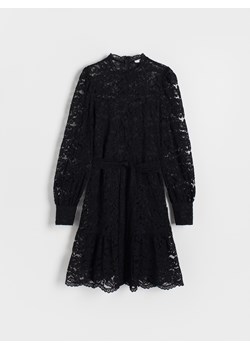 Reserved - Koronkowa sukienka mini - czarny ze sklepu Reserved w kategorii Sukienki - zdjęcie 188112963