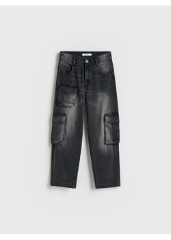 Reserved - Jeansy cargo - szary ze sklepu Reserved w kategorii Spodnie chłopięce - zdjęcie 188113011