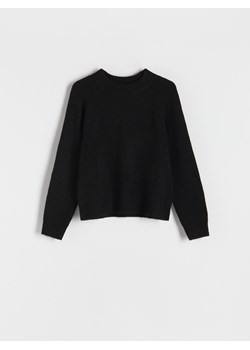 Reserved - Gładki sweter - czarny ze sklepu Reserved w kategorii Swetry damskie - zdjęcie 188113173