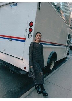 Reserved - Ażurowa sukienka z metalizowaną nicią - czarny ze sklepu Reserved w kategorii Sukienki - zdjęcie 188113203