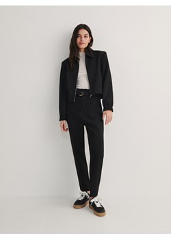 Reserved - Cygaretki z kantem - czarny ze sklepu Reserved w kategorii Spodnie damskie - zdjęcie 188113254