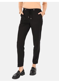 Czarne spodnie z ozdobną gumką w pasie L'AF Liberty ze sklepu Eye For Fashion w kategorii Spodnie damskie - zdjęcie 188114482