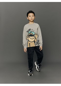 Reserved - Longsleeve z nadrukiem - beżowy ze sklepu Reserved w kategorii T-shirty chłopięce - zdjęcie 188114721