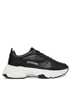 LOVE MOSCHINO Sneakersy JA15246G1OIA0000 Czarny ze sklepu MODIVO w kategorii Buty sportowe damskie - zdjęcie 188115143