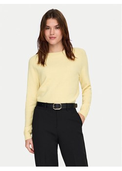 ONLY Sweter Rica 15204279 Żółty Regular Fit ze sklepu MODIVO w kategorii Swetry damskie - zdjęcie 188115154