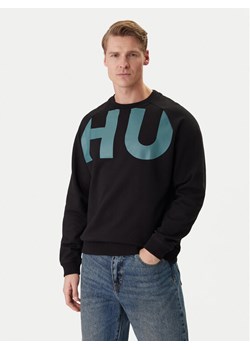 HUGO Bluza Nalfcrew 50552496 Czarny Loose Fit ze sklepu MODIVO w kategorii Bluzy męskie - zdjęcie 188115184