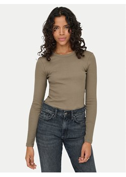 ONLY Bluzka Val 15371305 Brązowy Regular Fit ze sklepu MODIVO w kategorii Bluzki damskie - zdjęcie 188115193