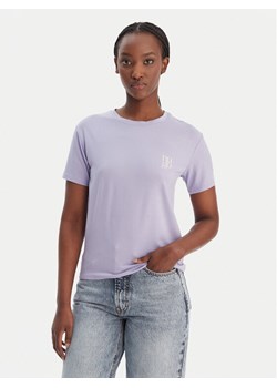 HUGO T-Shirt 50556981 Fioletowy Regular Fit ze sklepu MODIVO w kategorii Bluzki damskie - zdjęcie 188115210