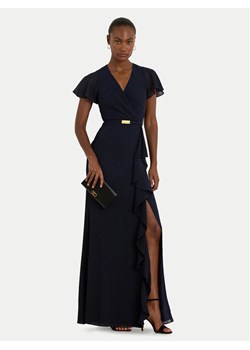 LAUREN RALPH LAUREN Sukienka wieczorowa 253909447002 Granatowy Regular Fit ze sklepu MODIVO w kategorii Sukienki - zdjęcie 188115283