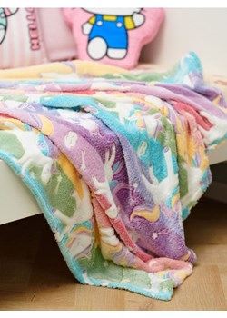 Sinsay - Koc z fluorescencyjnym nadrukiem w jednorożce - wielobarwny ze sklepu Sinsay w kategorii Koce i pledy - zdjęcie 188116382