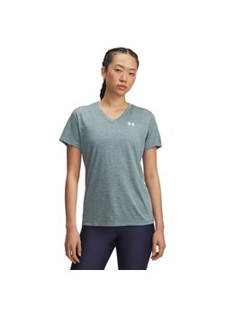 Damska koszulka treningowa Under Armour Tech SSV- Twist - zielona ze sklepu Sportstylestory.com w kategorii Bluzki damskie - zdjęcie 188116592