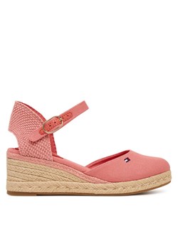 Espadryle Tommy Hilfiger Mid Wedge Espad Closed Toe FW0FW09233 Koralowy ze sklepu eobuwie.pl w kategorii Espadryle damskie - zdjęcie 188117480