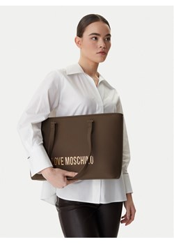 Torebka LOVE MOSCHINO JC4190PP1OKD0203 Brązowy ze sklepu eobuwie.pl w kategorii Torby Shopper bag - zdjęcie 188117490