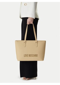 Torebka LOVE MOSCHINO JC4190PP1OKD0129 Beżowy ze sklepu eobuwie.pl w kategorii Torby Shopper bag - zdjęcie 188117544