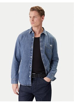 Calvin Klein Jeans Koszula jeansowa LV04RE708G Niebieski Regular Fit ze sklepu MODIVO w kategorii Koszule męskie - zdjęcie 188118430