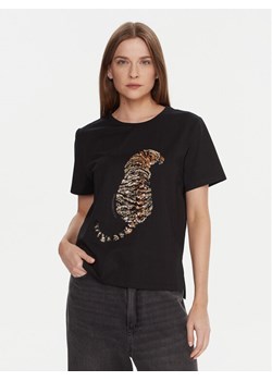 LOLA CASADEMUNT T-Shirt LF2515027 Czarny Regular Fit ze sklepu MODIVO w kategorii Bluzki damskie - zdjęcie 188118442