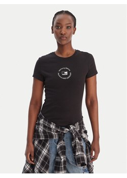 Tommy Jeans T-Shirt DW0DW22273 Czarny Slim Fit ze sklepu MODIVO w kategorii Bluzki damskie - zdjęcie 188118593