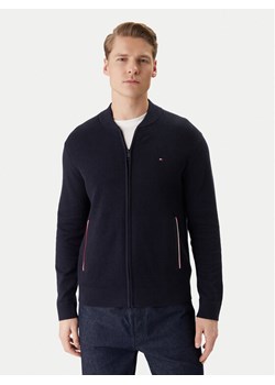 Tommy Hilfiger Kardigan MW0MW41543 Granatowy Regular Fit ze sklepu MODIVO w kategorii Swetry męskie - zdjęcie 188118604