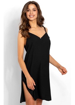 Czarna koszula nocna Isabella Black, Kolor czarny, Rozmiar S, Momenti per me ze sklepu Primodo w kategorii Piżamy damskie - zdjęcie 188121210