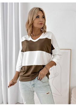 bluzka lindsay brązowa one size ze sklepu UBRA w kategorii Bluzki damskie - zdjęcie 188121312