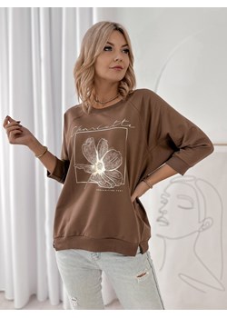 bluzka armitage brązowa one size ze sklepu UBRA w kategorii Bluzki damskie - zdjęcie 188121341