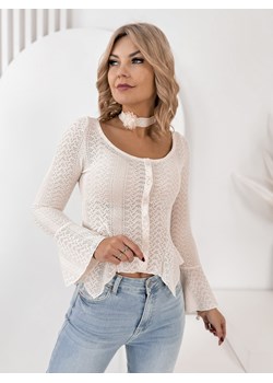 bluzka hildy beżowa one size ze sklepu UBRA w kategorii Bluzki damskie - zdjęcie 188121504