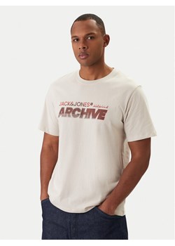 Jack & Jones T-Shirt Brat Tee 12288103 Beżowy Regular Fit ze sklepu MODIVO w kategorii T-shirty męskie - zdjęcie 188122640