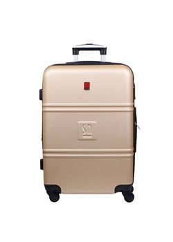 Złota średnia walizka 64 cm poszerzana Art Class Collection ze sklepu Słoń Torbalski w kategorii Walizki - zdjęcie 188122982