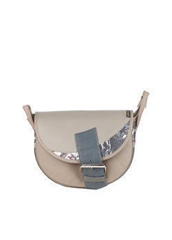 Popielata damska torebka listonoszka skórzana na ramię Freshman Mini ze sklepu Słoń Torbalski w kategorii Listonoszki - zdjęcie 188122992