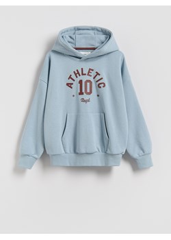 Reserved - Bluza oversize z kapturem - jasnoniebieski ze sklepu Reserved w kategorii Bluzy chłopięce - zdjęcie 188123311