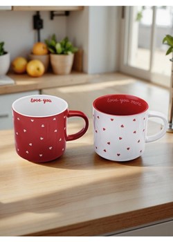Sinsay - Kubki w serduszka 2 pack - wielobarwny ze sklepu Sinsay w kategorii Kubki - zdjęcie 188123863