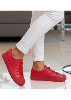 Czerwone dziewczęce trampki /G12-3 16764 G6-15 +H2/ ze sklepu Pantofelek24.pl w kategorii Trampki dziecięce - zdjęcie 188125713