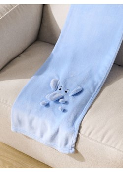 Sinsay - Koc niemowlęcy z motywem słonika - niebieski ze sklepu Sinsay w kategorii Kocyki dziecięce - zdjęcie 188125964