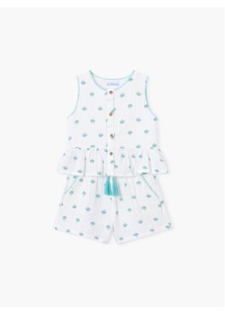 Mayoral Komplet top i spodenki 3229 Biały Regular Fit ze sklepu MODIVO w kategorii Komplety dziewczęce - zdjęcie 188127090